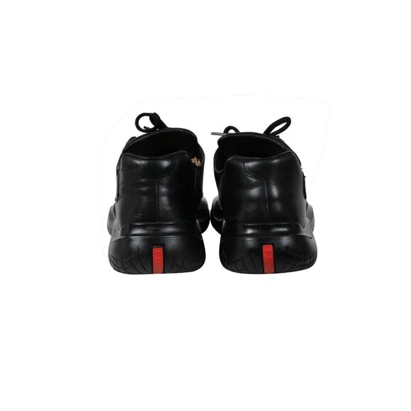 Prada Mens Vintage Chunky Derby US 10 UK 9 Black Leather AW99 Vibram Square Toe - Picture 6 of 11